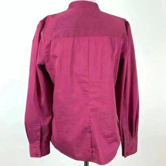 Worthington stretch womens top M button down long - Picture 7 of 9